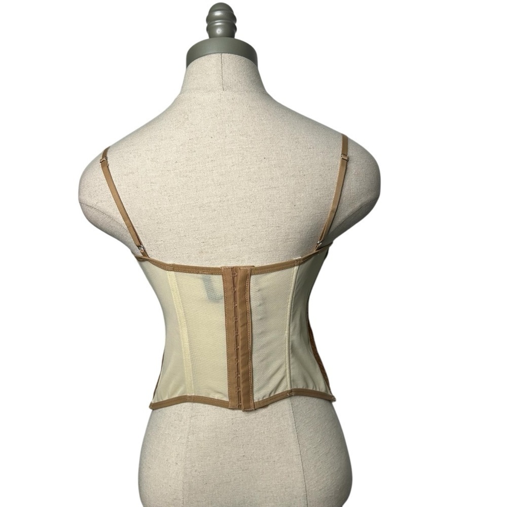 Urban Outfitters Out From Under Modern Love Corset in Neutral Tan Size Large - Picture 7 of 11
